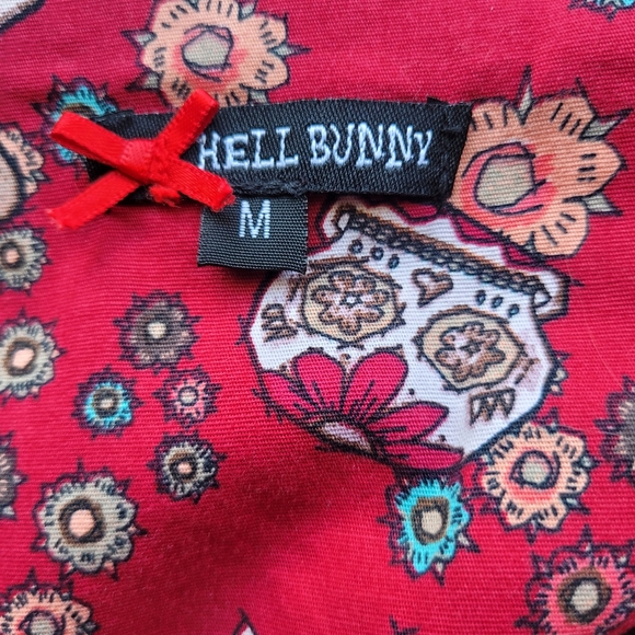 Hell Bunny Idaho Sugar Skull Mini, VGUC, Size M - Picture 8 of 9